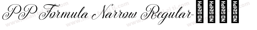 PP Formula Narrow Regular字体转换